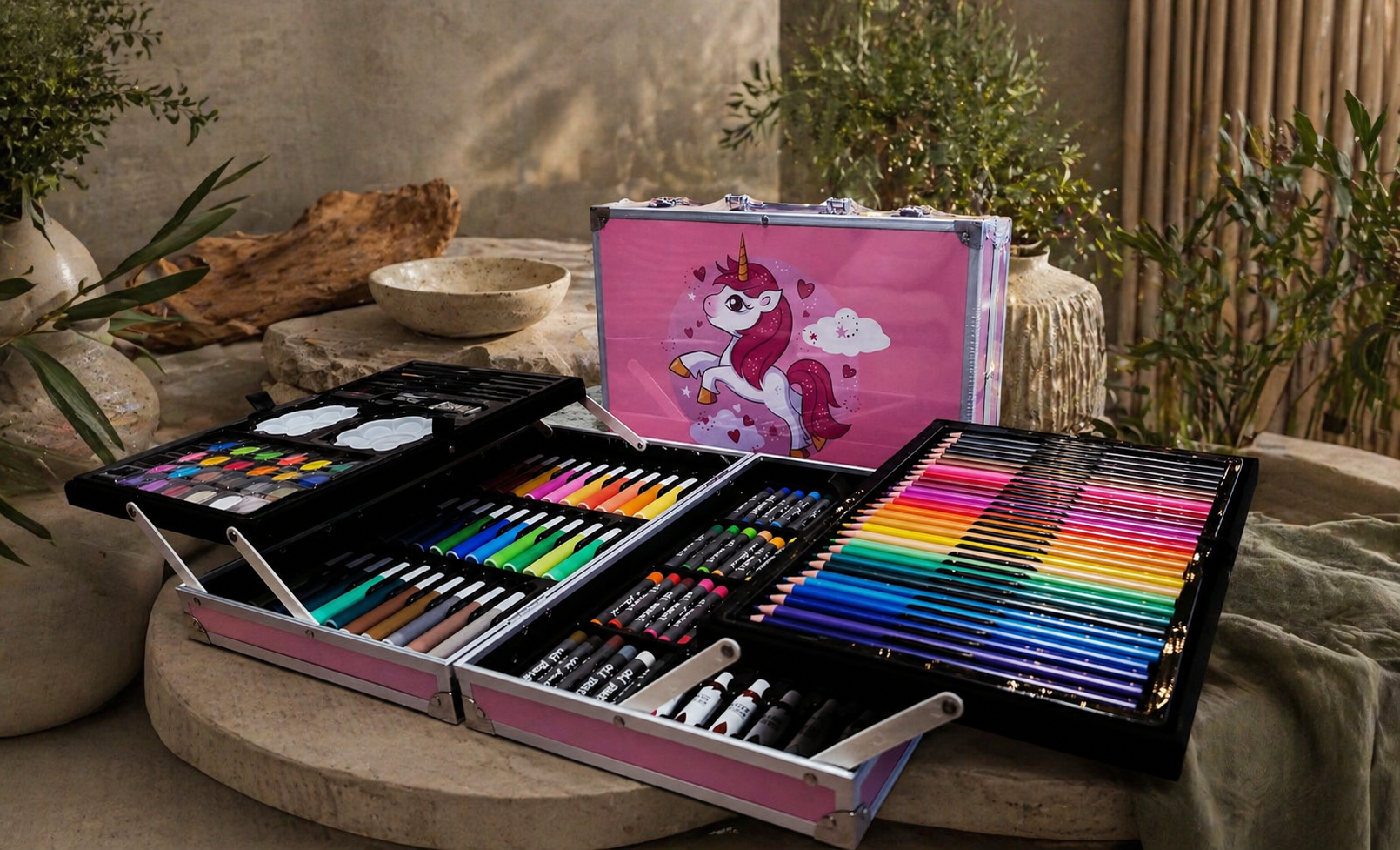 Unicorn Deluxe Kids Art & Painting Box Set - 145 PCS