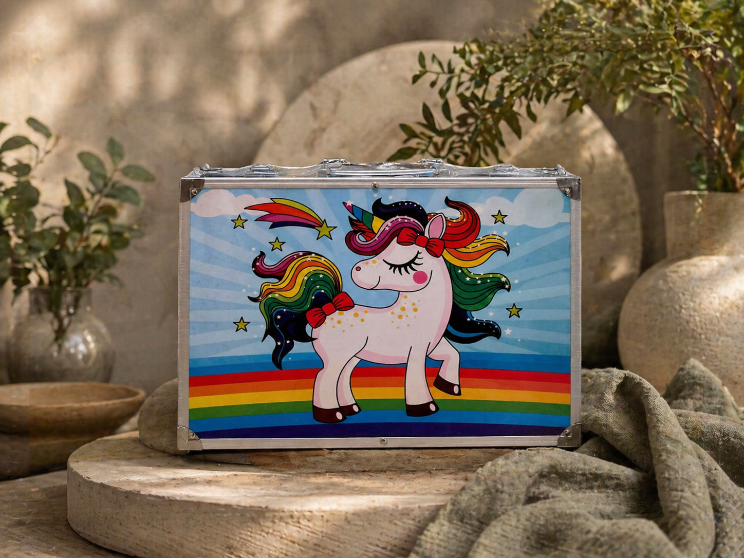 Blue Unicorn Deluxe Kids Art & Painting Box - 145 PCS