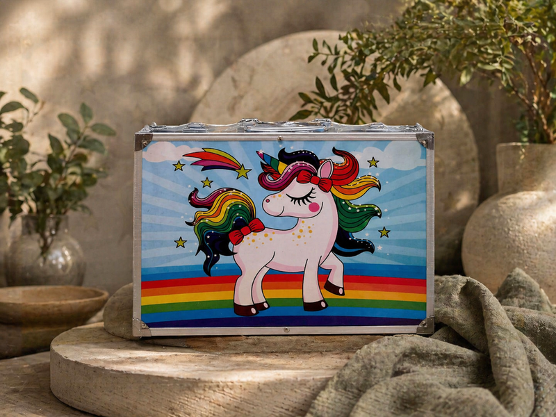 Blue Unicorn Deluxe Kids Art & Painting Box - 145 PCS