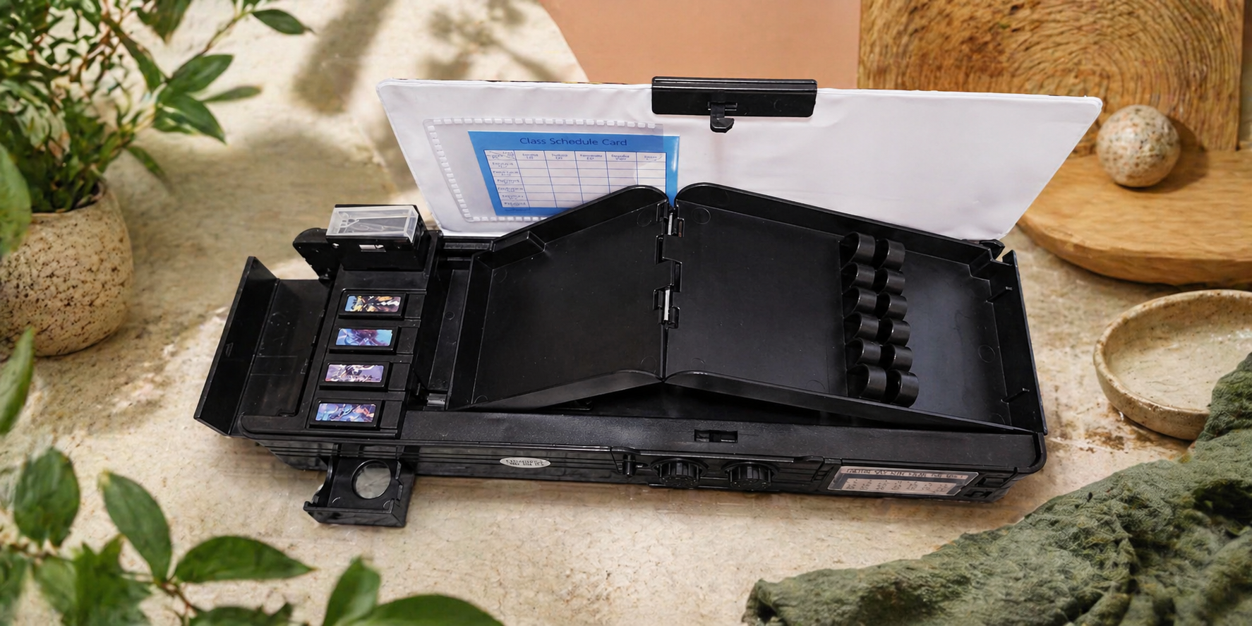 Multi-Function Pencil Box Organizer for Kids - Black